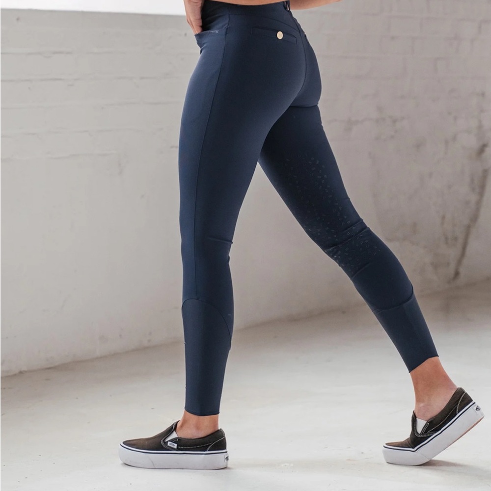 Pomme Equestrian - Nellie Navy Classic, Breeches Knee Grip - XS